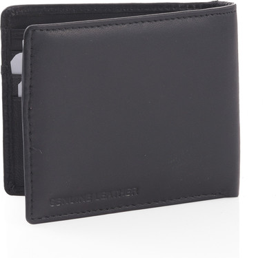 

Vaibhav Women Casual Grey Genuine Leather Wallet(8 Card Slots), Black
