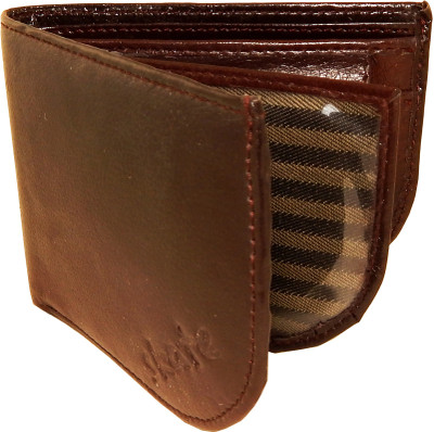

Orbit Men Brown Artificial Leather, Fabric Wallet(5 Card Slots)