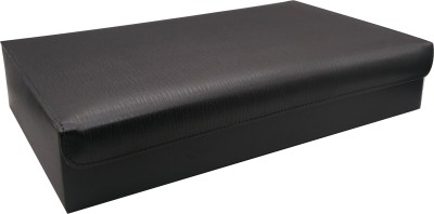 Essart Essart Faux Leather Layer print (self grain print) Watch Box for 12 watches , removable cushions , Opaque feature, Magnetic closure - Black Watch Box(Black, Holds 12 Watches)   Watches  (Essart)