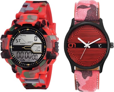 Youth Club COMBO-MLTRD New Modish Digital Pair Watch  - For Boys & Girls   Watches  (Youth Club)