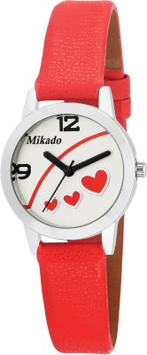 Mikado New red heart Premium design analog watch for women and girls Watch  - For Women   Watches  (Mikado)