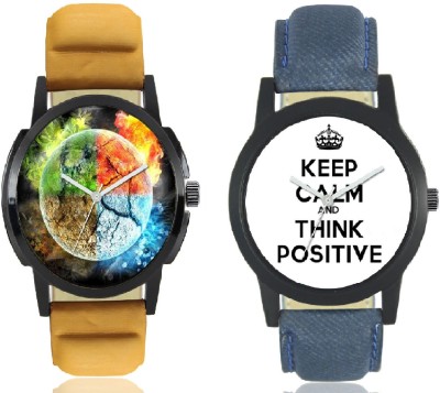 pmax MULTI COLOR DIAL AND KEEP CALM FANCY LEATHER STRAP WATCH Watch  - For Men   Watches  (PMAX)