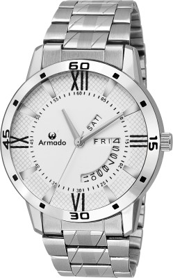 Armado AR-097-WHT Stylish Day n Date Series Watch  - For Men   Watches  (Armado)