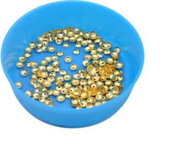 

ecaart Golden Thin Flower Cap for jewellery Makings