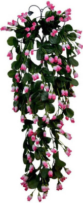 

paradise parapink-68756 Pink Assorted Artificial Flower with Pot(40 inch, Pack of 1)
