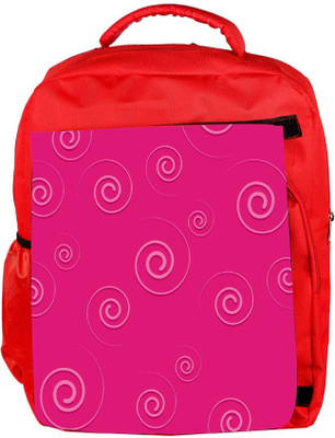 

Snoogg Eco Friendly Canvas Pink Small Cyclone Designer Backpack Rucksack School Travel Unisex Casual Canvas Bag Bookbag Satchel 5 L Backpack(Red)