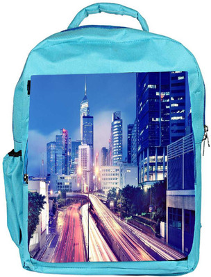 

Snoogg Eco Friendly Canvas Colorful Roads Designer Backpack Rucksack School Travel Unisex Casual Canvas Bag Bookbag Satchel 5 L Backpack(Blue)