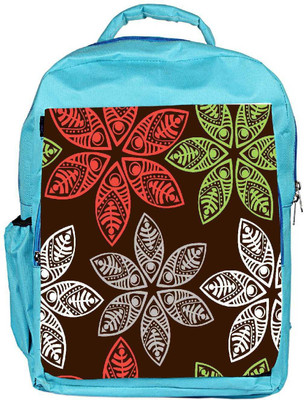 

Snoogg Eco Friendly Canvas Colorful Floral Seamless Pattern In Cartoon Style Seamless Pattern Backpack Rucksack School Travel Unisex Casual Canvas Bag Bookbag Satchel 5 L Backpack(Blue)