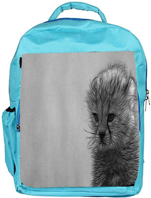 

Snoogg Eco Friendly Canvas Hairy Cat Designer Backpack Rucksack School Travel Unisex Casual Canvas Bag Bookbag Satchel 5 L Backpack(Blue)