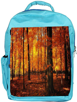 

Snoogg Eco Friendly Canvas Dense Forest Designer Backpack Rucksack School Travel Unisex Casual Canvas Bag Bookbag Satchel 5 L Backpack(Blue)