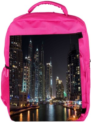 

Snoogg Eco Friendly Canvas Stones And Blue Water Designer Backpack Rucksack School Travel Unisex Casual Canvas Bag Bookbag Satchel 5 L Backpack(Pink)