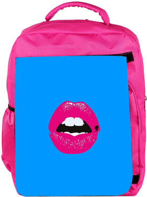 

Snoogg Eco Friendly Canvas Pink Lips Backpack Rucksack School Travel Unisex Casual Canvas Bag Bookbag Satchel 5 L Backpack(Pink)