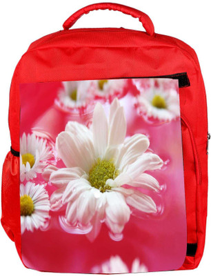

Snoogg Eco Friendly Canvas Beautiful Flower In Nature Background Backpack Rucksack School Travel Unisex Casual Canvas Bag Bookbag Satchel 5 L Backpack(Red)