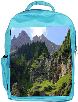 

Snoogg Eco Friendly Canvas Trees On The Mountain Top Designer Backpack Rucksack School Travel Unisex Casual Canvas Bag Bookbag Satchel 5 L Backpack(Blue)