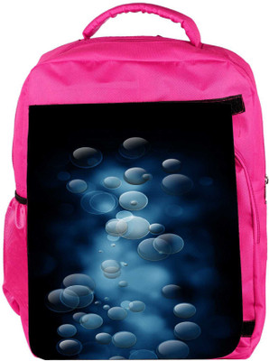 

Snoogg Eco Friendly Canvas Grey Bubbles Designer Backpack Rucksack School Travel Unisex Casual Canvas Bag Bookbag Satchel 5 L Backpack(Pink)