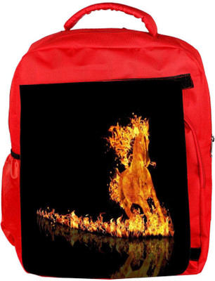 

Snoogg Eco Friendly Canvas Raging Horse Backpack Rucksack School Travel Unisex Casual Canvas Bag Bookbag Satchel 5 L Backpack(Red)