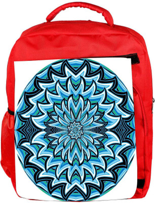 

Snoogg Eco Friendly Canvas Abstract Water Waves Background Vector Illustration Backpack Rucksack School Travel Unisex Casual Canvas Bag Bookbag Satchel 5 L Backpack(Red)