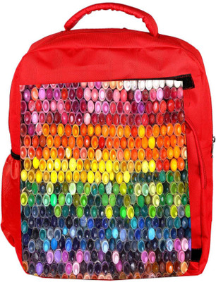 

Snoogg Eco Friendly Canvas Deluxe Crayon Box Designer Backpack Rucksack School Travel Unisex Casual Canvas Bag Bookbag Satchel 5 L Backpack(Red)