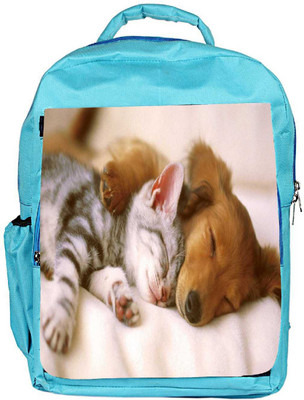 

Snoogg Eco Friendly Canvas Babies Sleeping Designer Backpack Rucksack School Travel Unisex Casual Canvas Bag Bookbag Satchel 5 L Backpack(Blue)