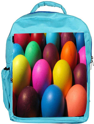 

Snoogg Eco Friendly Canvas Colorful Balls Designer Backpack Rucksack School Travel Unisex Casual Canvas Bag Bookbag Satchel 5 L Backpack(Blue)