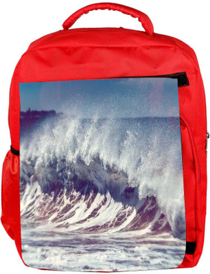 

Snoogg Eco Friendly Canvas Ocean Scream Designer Backpack Rucksack School Travel Unisex Casual Canvas Bag Bookbag Satchel 5 L Backpack(Red)