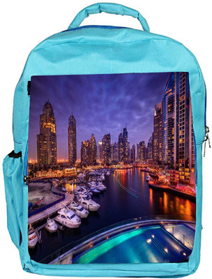 

Snoogg Eco Friendly Canvas Lake View At Night Designer Backpack Rucksack School Travel Unisex Casual Canvas Bag Bookbag Satchel 5 L Backpack(Blue)