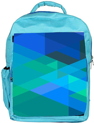 

Snoogg Eco Friendly Canvas Stripes Forming Rhombuses 2796 Backpack Rucksack School Travel Unisex Casual Canvas Bag Bookbag Satchel 5 L Backpack(Blue)