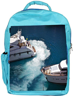 

Snoogg Eco Friendly Canvas Blue Water Designer Backpack Rucksack School Travel Unisex Casual Canvas Bag Bookbag Satchel 5 L Backpack(Blue)