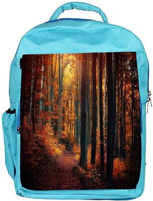 

Snoogg Eco Friendly Canvas Red Forest Designer Backpack Rucksack School Travel Unisex Casual Canvas Bag Bookbag Satchel 5 L Backpack(Blue)