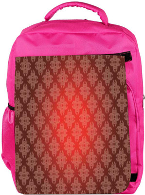 

Snoogg Eco Friendly Canvas Abstract Red Pattern Designer Backpack Rucksack School Travel Unisex Casual Canvas Bag Bookbag Satchel 5 L Backpack(Pink)