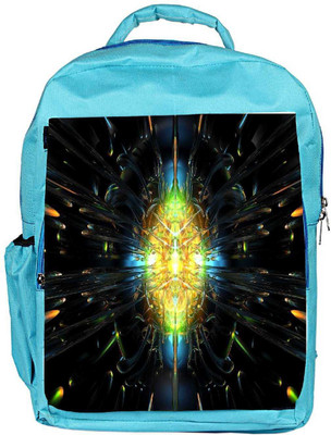 

Snoogg Eco Friendly Canvas Abstract Design Designer Backpack Rucksack School Travel Unisex Casual Canvas Bag Bookbag Satchel 5 L Backpack(Blue)