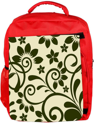 

Snoogg Eco Friendly Canvas Seamless Floral Pattern Abstract Background Backpack Rucksack School Travel Unisex Casual Canvas Bag Bookbag Satchel 5 L Backpack(Red)