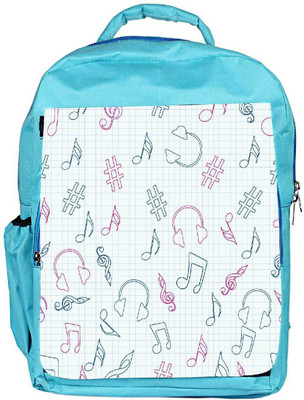 

Snoogg Eco Friendly Canvas Headset And Music Designer Backpack Rucksack School Travel Unisex Casual Canvas Bag Bookbag Satchel 5 L Backpack(Blue)