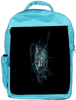 

Snoogg Eco Friendly Canvas Dark Wolf Designer Backpack Rucksack School Travel Unisex Casual Canvas Bag Bookbag Satchel 5 L Backpack(Blue)