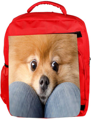 

Snoogg Eco Friendly Canvas Chihuahua Haha Backpack Rucksack School Travel Unisex Casual Canvas Bag Bookbag Satchel 5 L Backpack(Red)