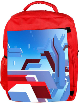 

Snoogg Eco Friendly Canvas Mirrors Edge Designer Backpack Rucksack School Travel Unisex Casual Canvas Bag Bookbag Satchel 5 L Backpack(Red)