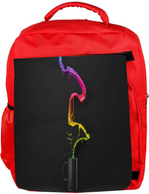

Snoogg Eco Friendly Canvas Colorful Water Designer Backpack Rucksack School Travel Unisex Casual Canvas Bag Bookbag Satchel 5 L Backpack(Red)