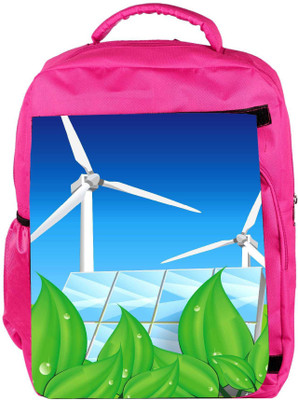 

Snoogg Eco Friendly Canvas Future Energy Backpack Rucksack School Travel Unisex Casual Canvas Bag Bookbag Satchel 5 L Backpack(Pink)