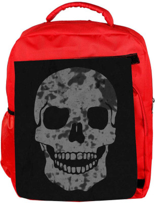 

Snoogg Eco Friendly Canvas Skull Backpack Rucksack School Travel Unisex Casual Canvas Bag Bookbag Satchel 5 L Backpack(Red)