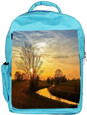 

Snoogg Eco Friendly Canvas Tree With No Leaves Designer Backpack Rucksack School Travel Unisex Casual Canvas Bag Bookbag Satchel 5 L Backpack(Blue)