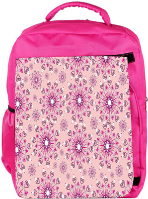 

Snoogg Eco Friendly Canvas Pink Pattern Designer Backpack Rucksack School Travel Unisex Casual Canvas Bag Bookbag Satchel 5 L Backpack(Pink)