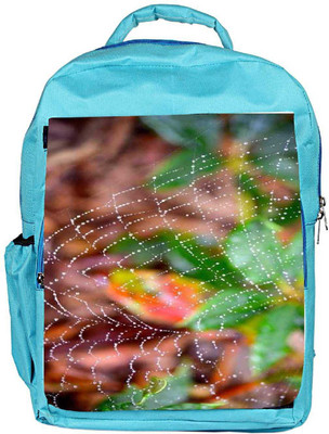 

Snoogg Eco Friendly Canvas Spider Web Backpack Rucksack School Travel Unisex Casual Canvas Bag Bookbag Satchel 5 L Backpack(Blue)