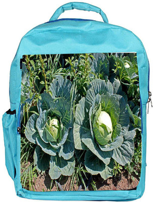 

Snoogg Eco Friendly Canvas Cabbage In Garden Backpack Rucksack School Travel Unisex Casual Canvas Bag Bookbag Satchel 5 L Backpack(Blue)