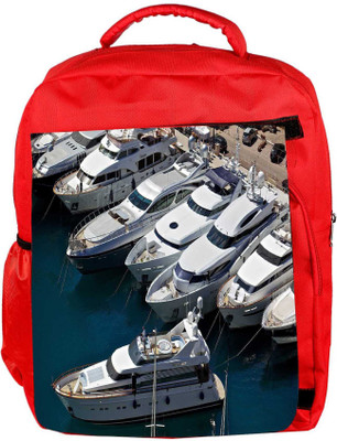 

Snoogg Eco Friendly Canvas White Yards Designer Backpack Rucksack School Travel Unisex Casual Canvas Bag Bookbag Satchel 5 L Backpack(Red)
