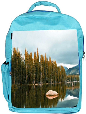 

Snoogg Eco Friendly Canvas Rock In The River Designer Backpack Rucksack School Travel Unisex Casual Canvas Bag Bookbag Satchel 5 L Backpack(Blue)