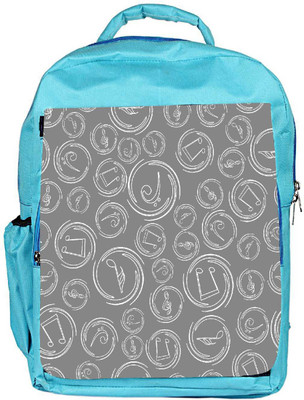 

Snoogg Eco Friendly Canvas Grey Music Designer Backpack Rucksack School Travel Unisex Casual Canvas Bag Bookbag Satchel 5 L Backpack(Blue)