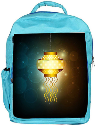 

Snoogg Eco Friendly Canvas Beautiful Illuminating Diya Background For Hindu Community Festival Diwali Backpack Rucksack School Travel Unisex Casual Canvas Bag Bookbag Satchel 5 L Backpack(Blue)