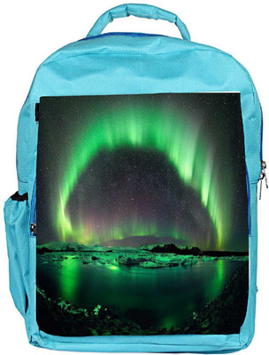 

Snoogg Eco Friendly Canvas Green Layered Island Designer Backpack Rucksack School Travel Unisex Casual Canvas Bag Bookbag Satchel 5 L Backpack(Blue)