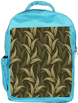 

Snoogg Eco Friendly Canvas Green Leaves Designer Backpack Rucksack School Travel Unisex Casual Canvas Bag Bookbag Satchel 5 L Backpack(Blue)