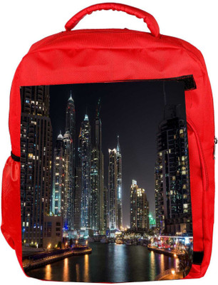 

Snoogg Eco Friendly Canvas Stones And Blue Water Designer Backpack Rucksack School Travel Unisex Casual Canvas Bag Bookbag Satchel 5 L Backpack(Red)